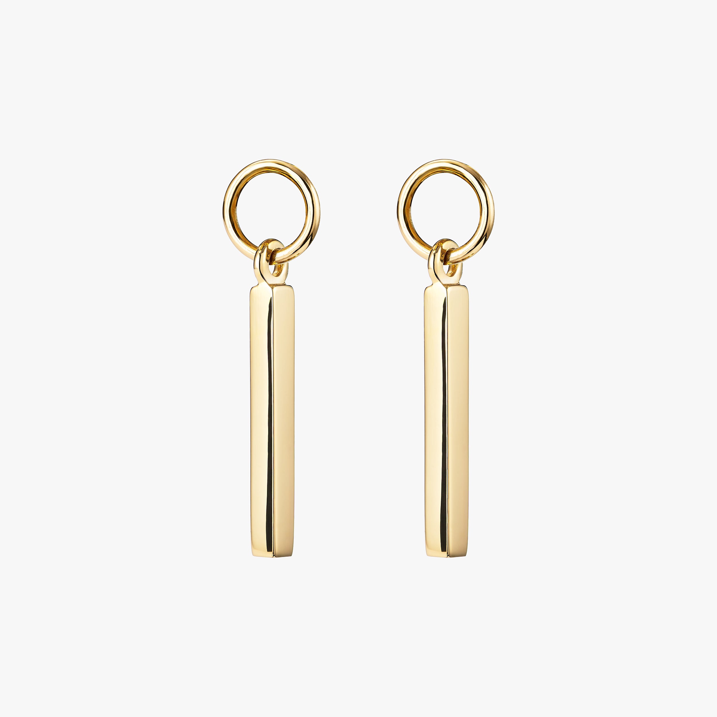 18K gold vermeil rod charms, minimalist and elegant jewellery, crafted from durable 18K gold vermeil for a luxurious finish, offering an affordable option for creating versatile earrings or necklaces.