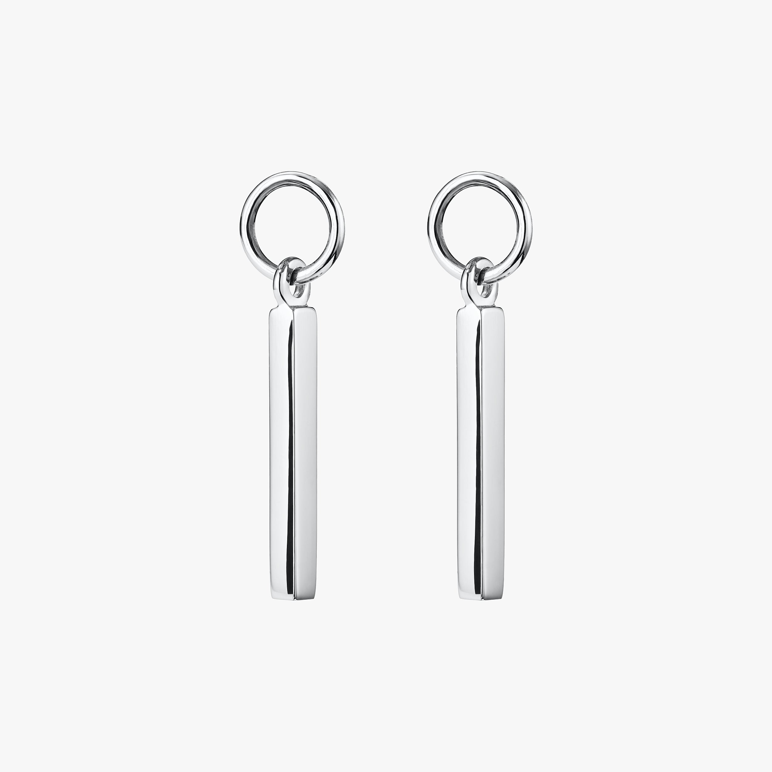 Sterling silver rod charms, minimalist and sleek jewellery, crafted from high-quality, hypoallergenic sterling silver for durability and everyday elegance, perfect for creating versatile earrings or necklaces.