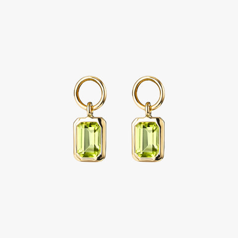 Legacy Emerald-Cut Peridot Birthstone Charm