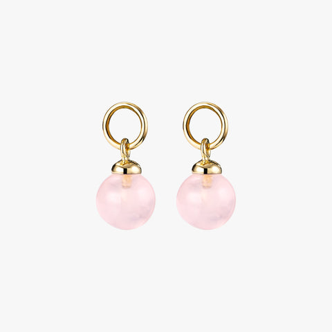 Haven Round Rose Quartz Gemstone Charm